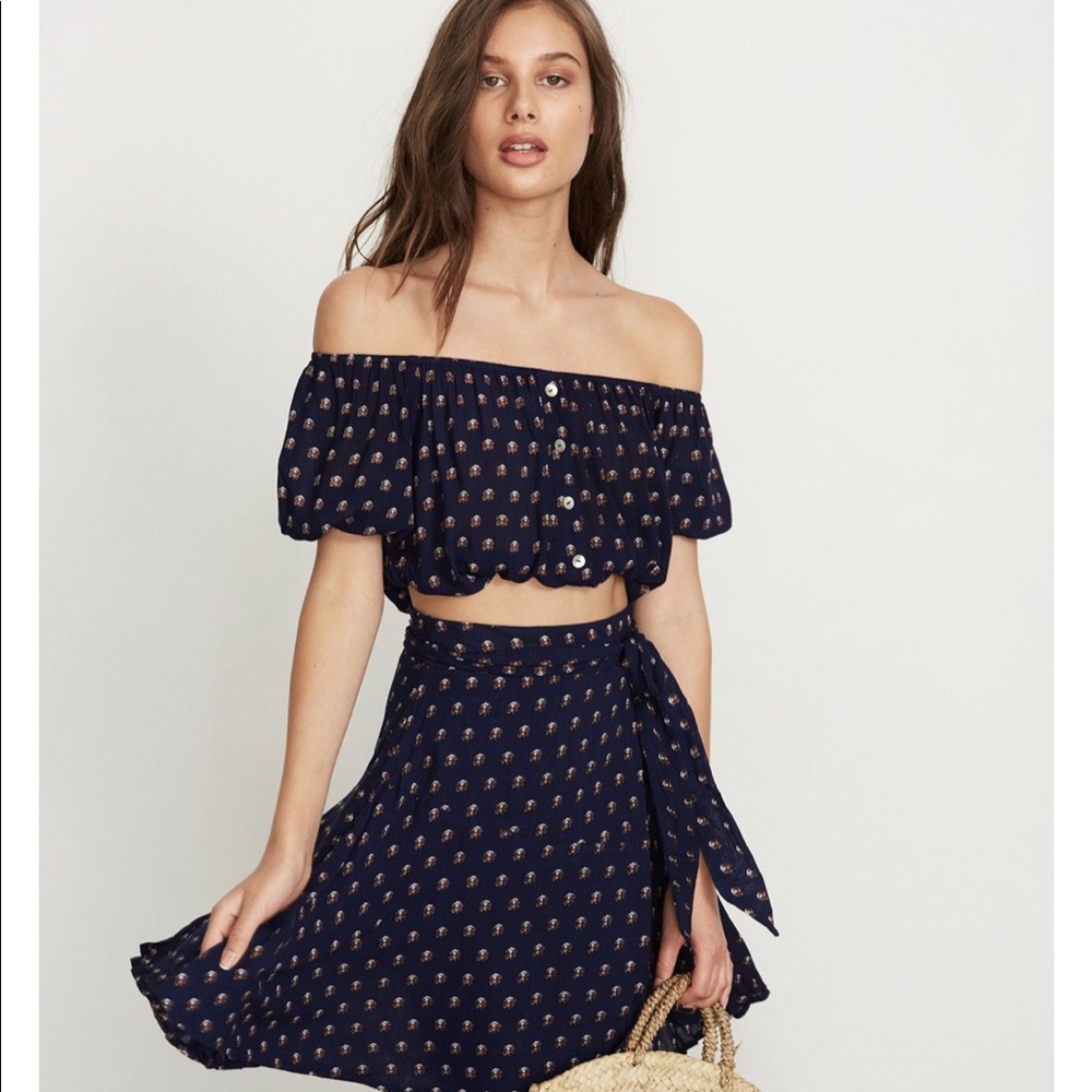 Faithfull The Brand- Ziggy crop top&Malaga skirt